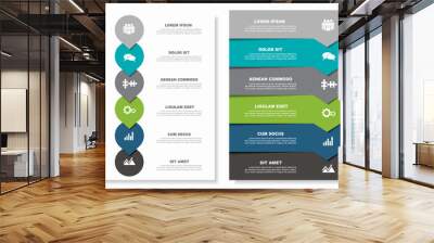 Infographic design template with place for your data. Vector illustration. Wall mural