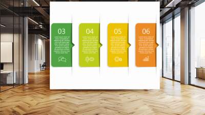 Infographic design template with place for your data. Vector illustration. Wall mural