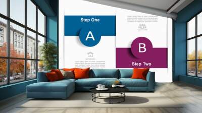 Infographic design template with place for your data. Vector illustration. Wall mural