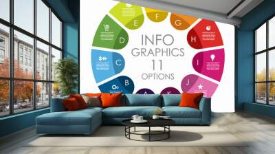 Infographic design template with place for your data. Vector illustration. Wall mural