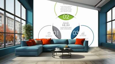 Infographic design template with place for your data. Vector illustration. Wall mural