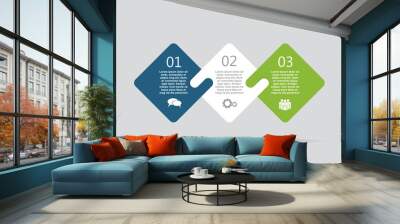 Infographic design template with place for your data. Vector illustration. Wall mural