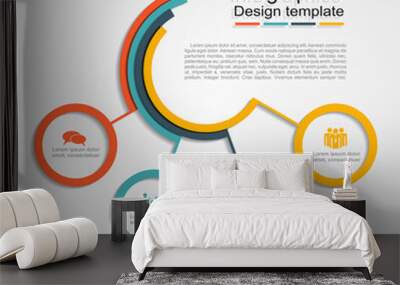 Infographic design template. Vector illustration. Wall mural