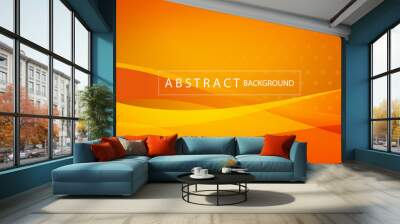 orange and yellow banner abstract background Wall mural