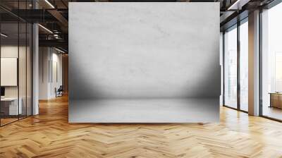 white and gray wall and studio room background Wall mural