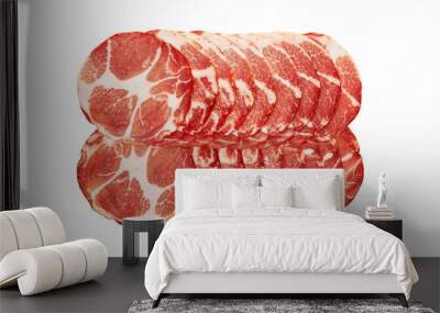 sliced capocollo. Italian meat Wall mural