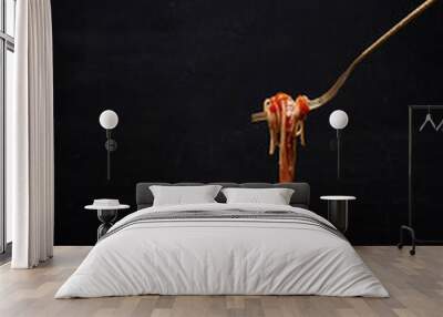 spaghetti with tomato sauce Wall mural