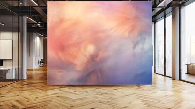 abstract watercolor background sunset sky orange purple Wall mural