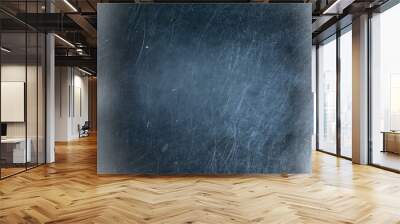 blank square gray abstract background / scratch texture, damaged wall surface Wall mural