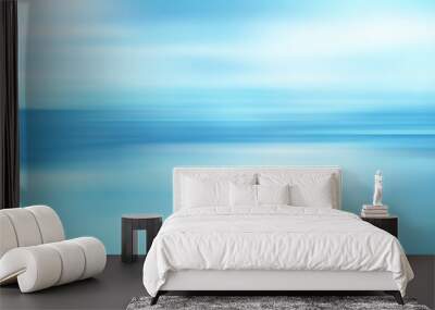 blue blurred background motion gradient light abstract motion glow Wall mural