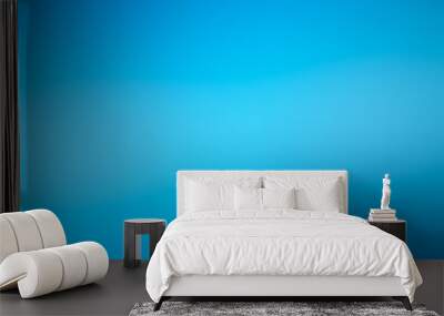 blue light gradient / background smooth blue blurred abstract Wall mural