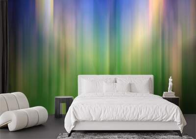 blur fresh green spring foliage gradient background motion Wall mural