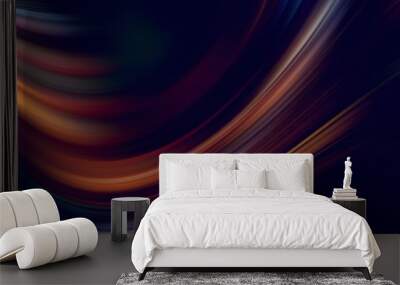 blurred orange gradient line motion Wall mural