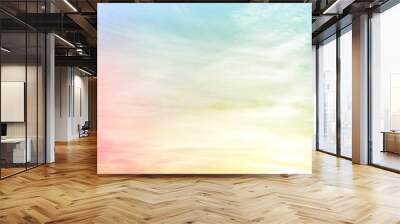 fuzzy pink blue yellow background gradient Wall mural