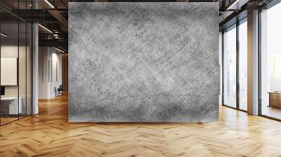 gray background scratch texture / abstract blank, vintage wall texture with scratches wallpaper Wall mural