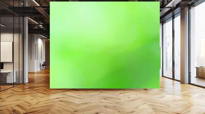 green background, panoramic view long blurred gradient green summer abstract Wall mural