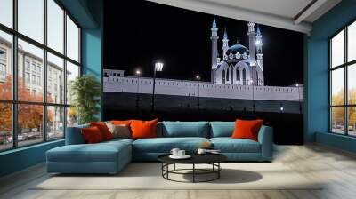 landscape architecture mosque in Kazan, Russia Kremlin Wall mural