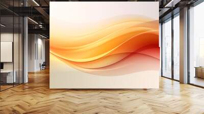 light orange lines on a white background silk. Wall mural