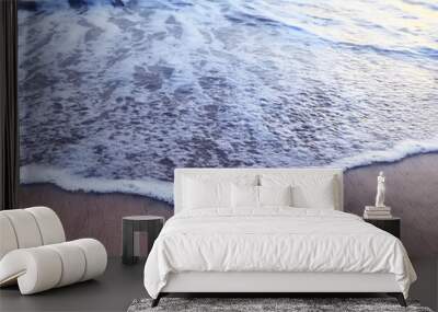 sea foam on the sand abstract background abstract water ocean Wall mural