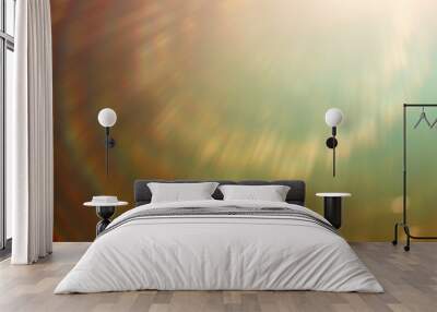 soft warm light rays, sun glare background Wall mural