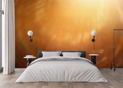 soft warm light rays, sun glare background Wall mural