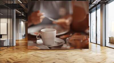 summer breakfast concept light food / bright photo, healthy food, morning, vigor, sport Wall mural