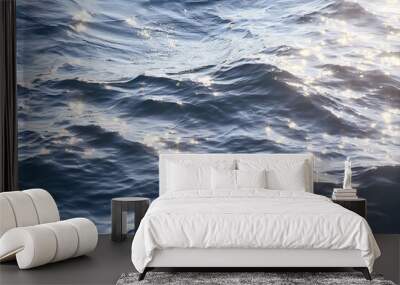 summer sun sea texture glare on the water, abstract ocean aqua background Wall mural