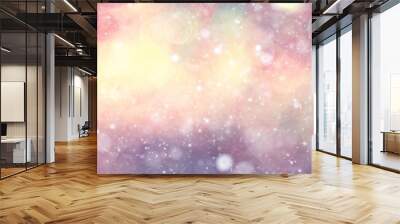 Vintage colorful background bokeh highlights Wall mural