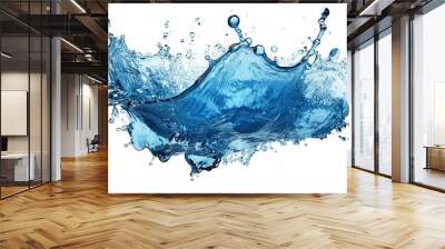 water splashes isolated on a white background. Wall mural