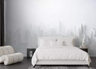 white paper layout city background abstraction flat. Wall mural