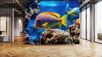 Close view of a colorful tropical fish Wall mural