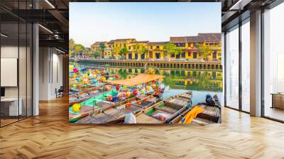 Hoi An ancient town which is a very famous destination for tourists. Wall mural