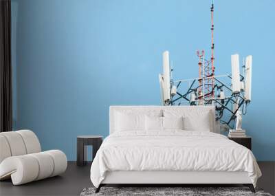 Cell phone signal transmission tower. Wall mural