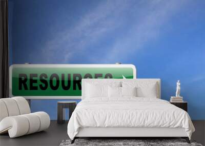 resources Wall mural