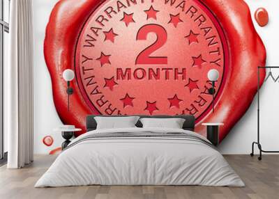 two month warranty Wall mural