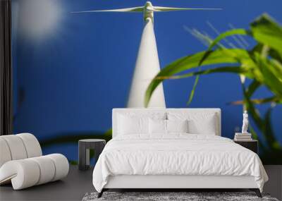 Windmills to generate wind power Wall mural