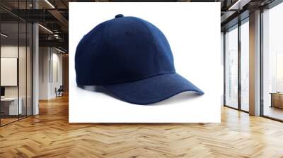 Dark blue cap isolated on white. Wall mural