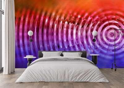 Resonate ,spread, vibration or ripple abstract Wall mural