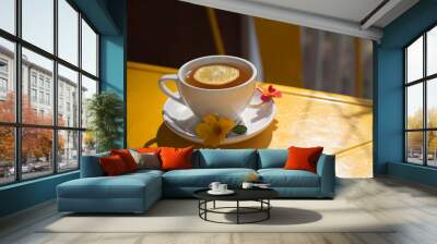 Tea time Wall mural