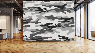 texture military camouflage repeats seamless army gray black hunting Wall mural