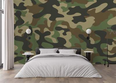 texture military camouflage repeats seamless army green hunting Wall mural