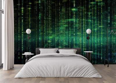 abstract binary code Wall mural