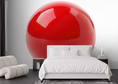 floated round red ball isolate on transparency background PNG Wall mural