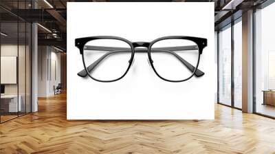 Glasses. view from above. on transparency background PNG Wall mural