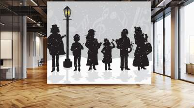 CAROLERS Wall mural