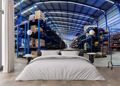 Industrials warehouse for distribution and storage Wall mural