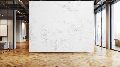 White Cracked Weathered Concrete Wall Texture Background Wall mural