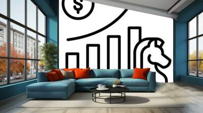 Business Strategies icon Wall mural