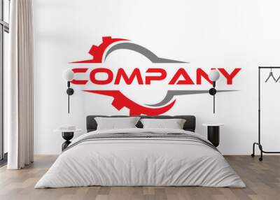 auto repair logo Wall mural