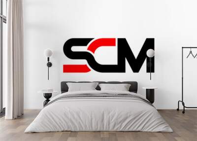 scm logo Wall mural